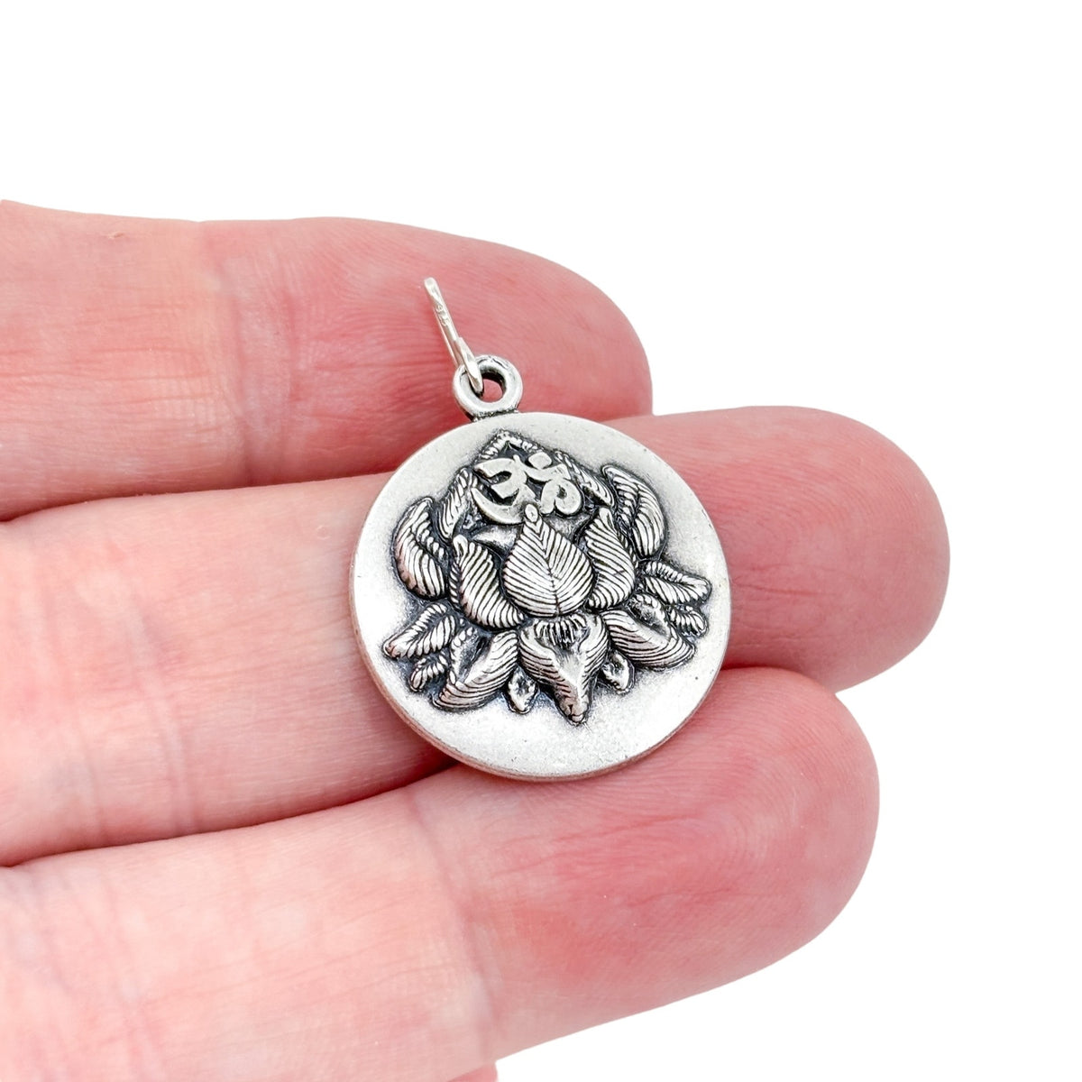 Alex and Ani Silver-Tone Peace Petals 2016  Lotus Pendant