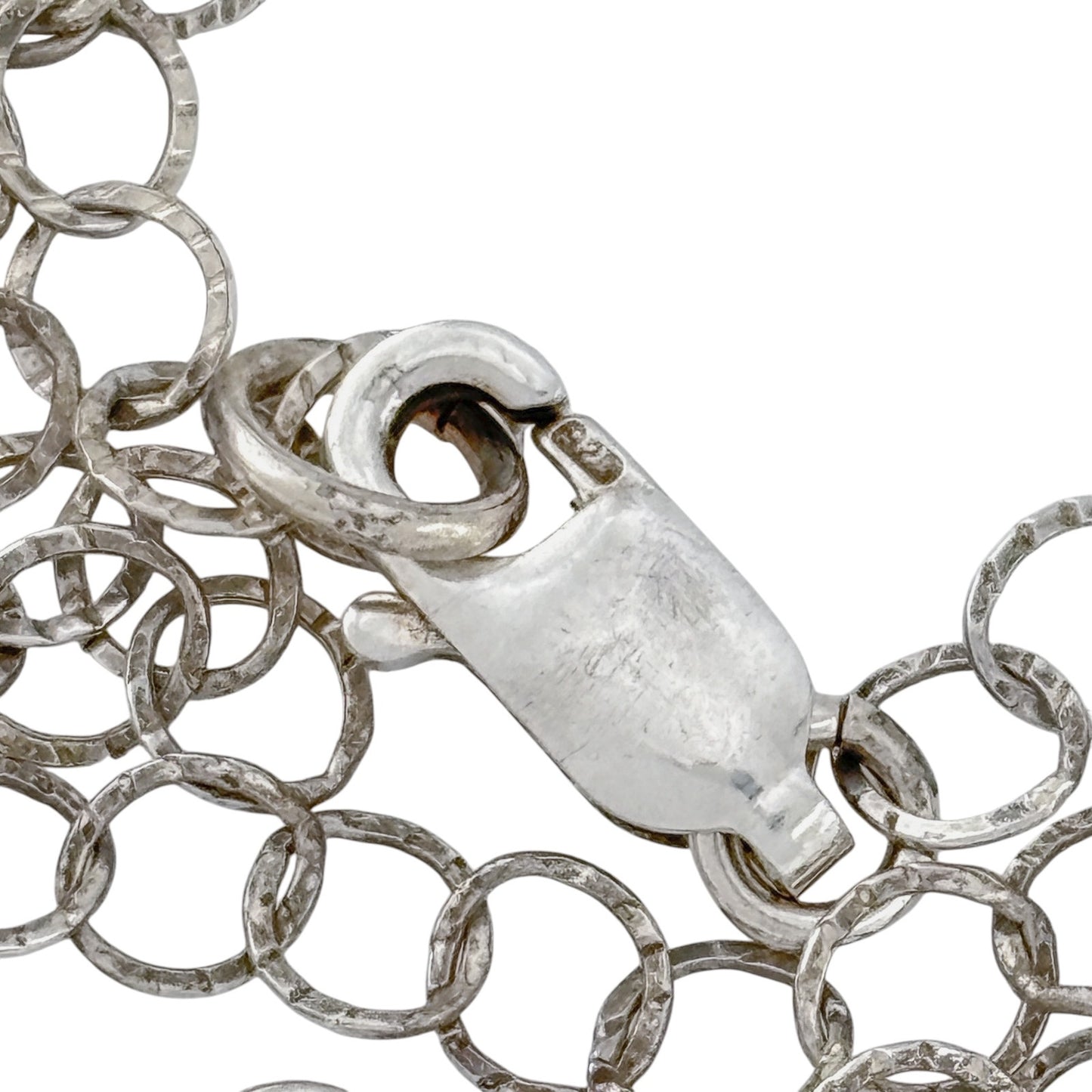 Vintage Sterling Silver 925 Coin Pearl Chain Necklace 24.5"
