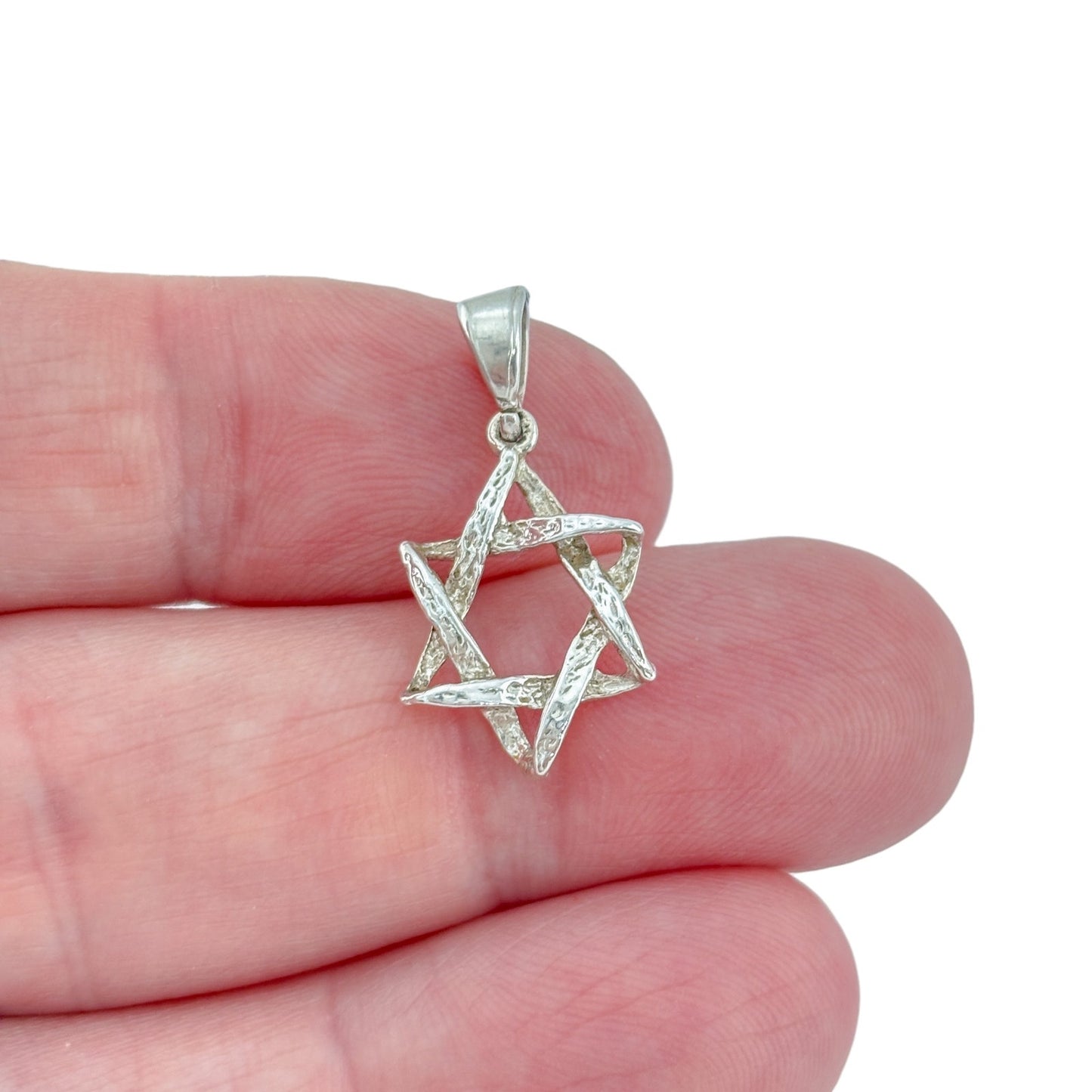 Vintage Sterling Silver 925 Star of David Pendant