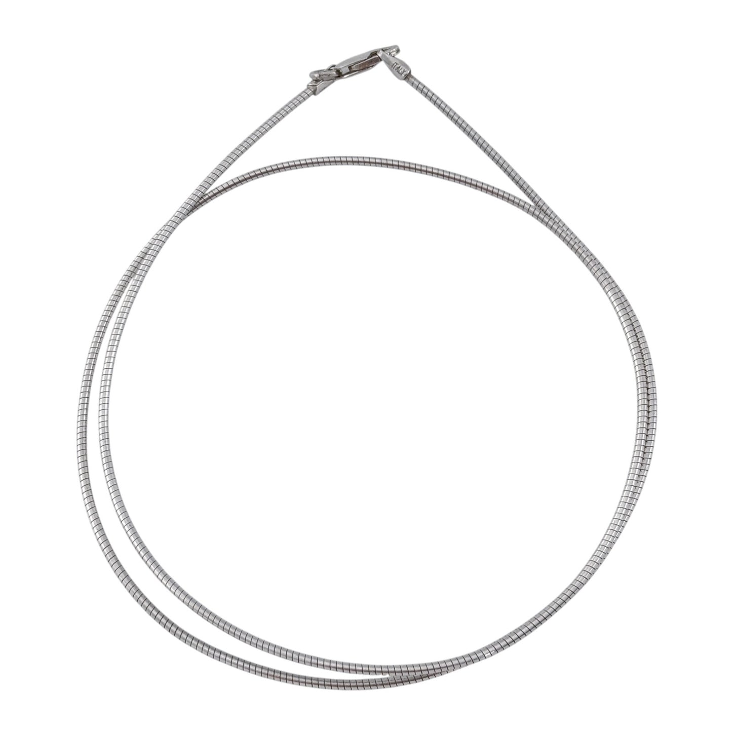 Vintage Sterling Silver 925 Snake Chain Necklace 18"