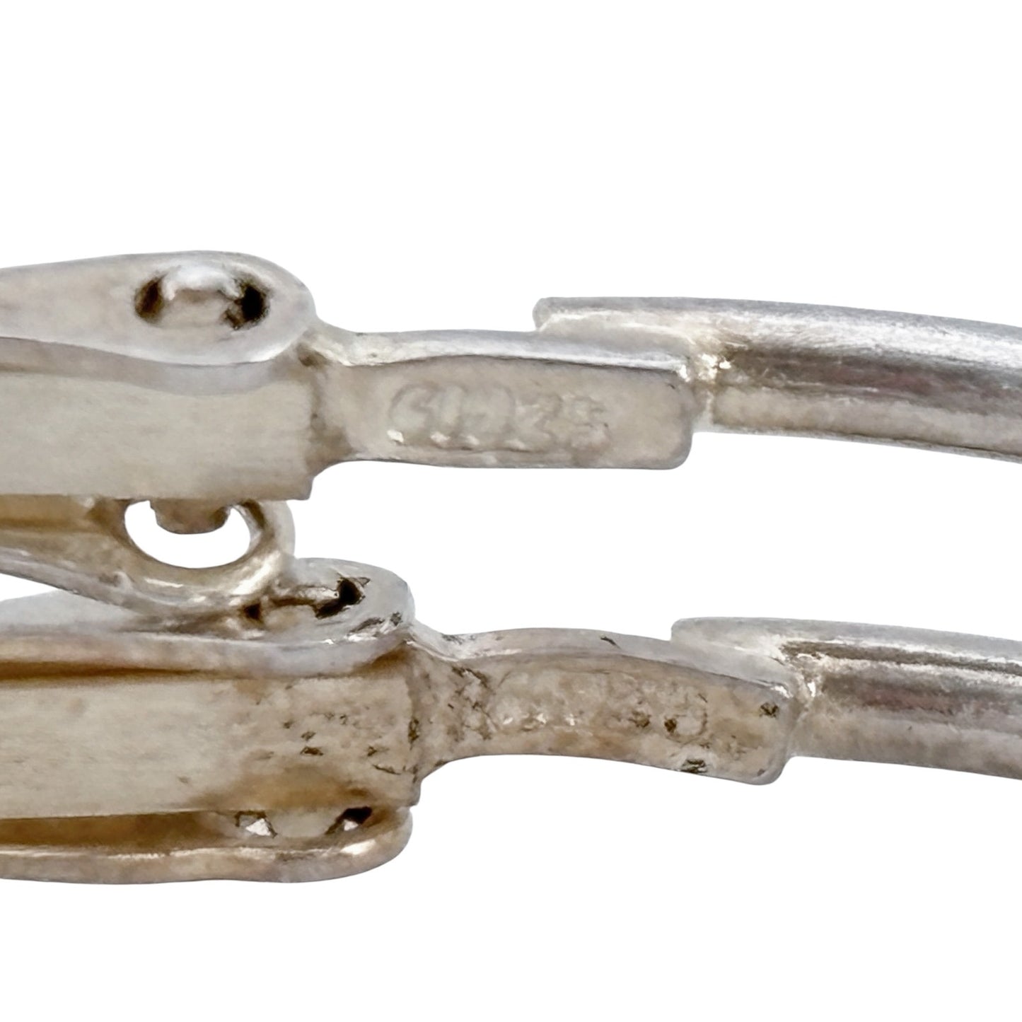 Vintage Sterling Silver 925 Hoop Earrings