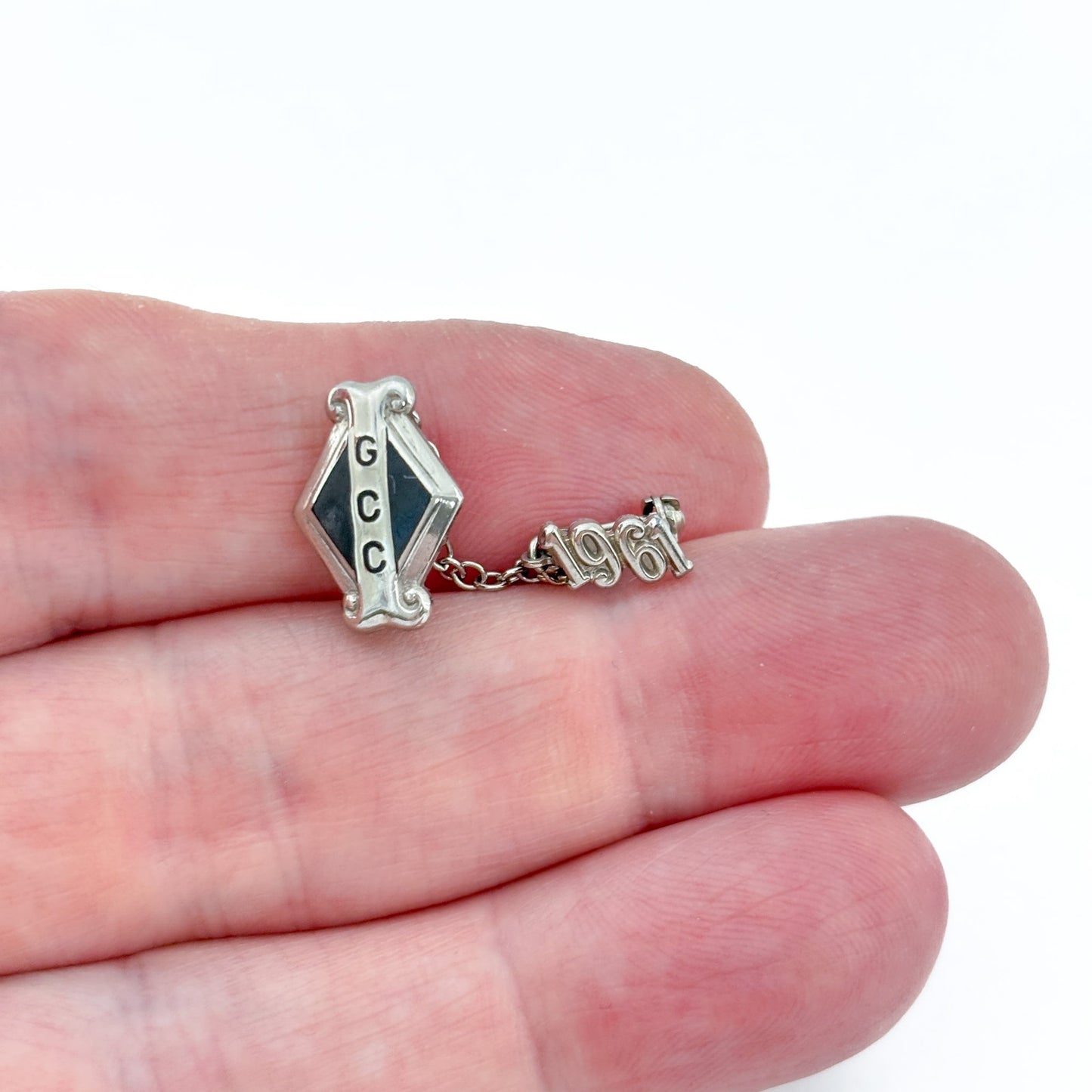 Vintage Sterling Silver 925 GCC 1961 Brooch