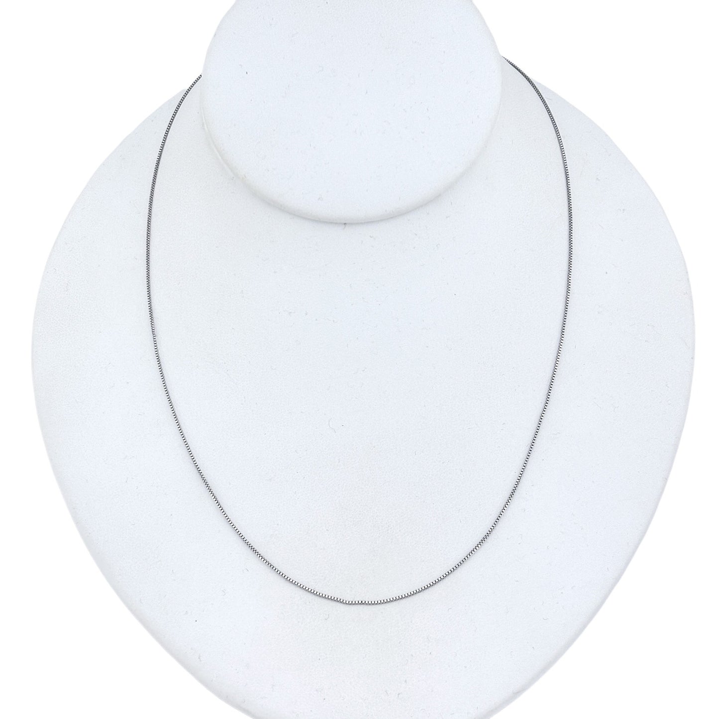 Vintage Sterling Silver 925 Box Chain Necklace 18"