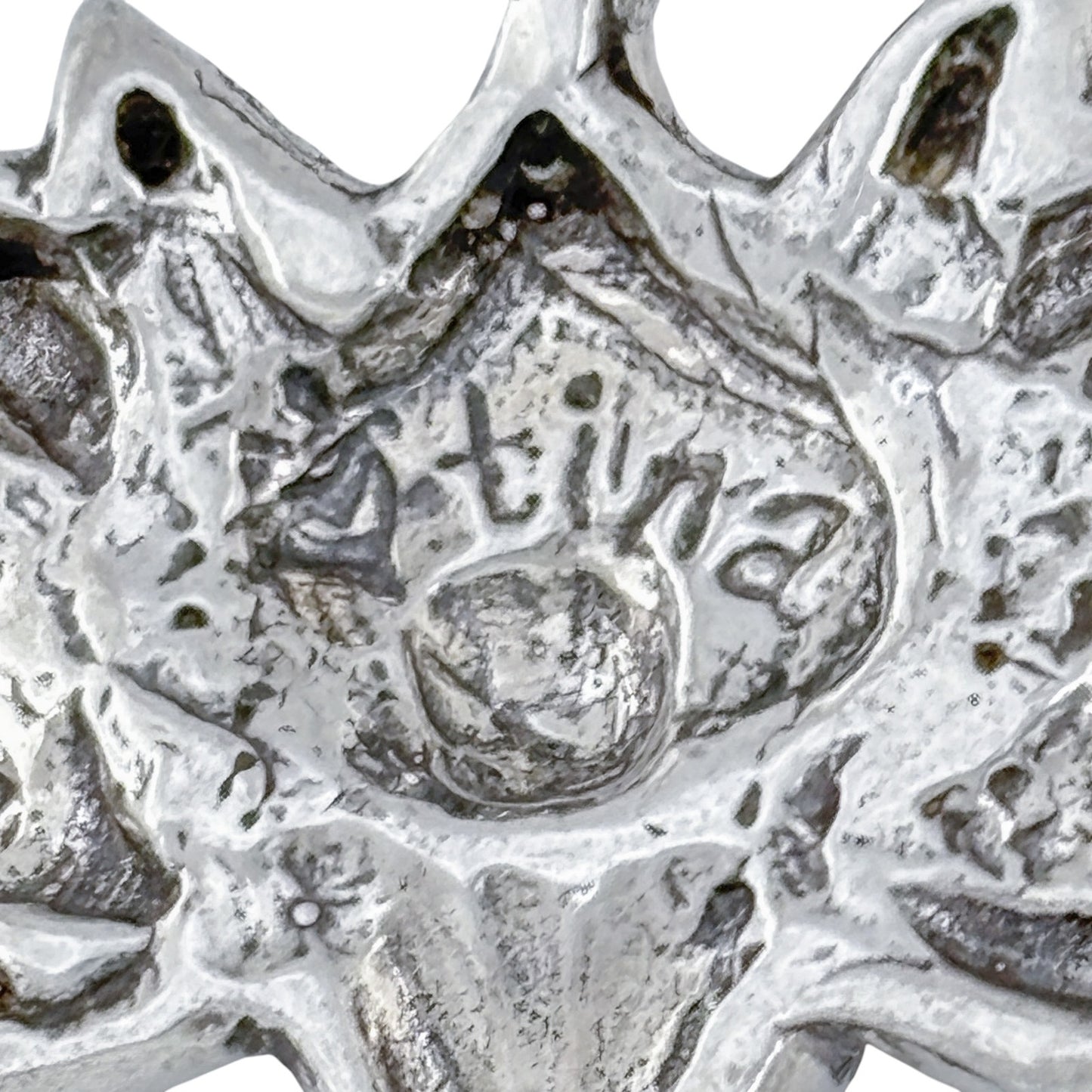 Vintage Sterling Silver 925 Lotus Flower Pendant